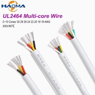 UL2464 Multi-Core Wire White30 28 26 24 22 20 18 16 AWG/2 3 4 5 6 7 8 10Cores Channel Audio Power Ca