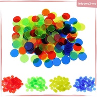 [LzdyqmyfaMY] 100pcs Bingo Chips Plastic Counting Chips Bingo Supplies Counter Mixed Color