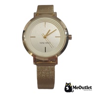 Nine West Women's Gold-Tone Mesh Bracelet Watch (NW/2146CHGP)