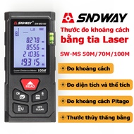 Thước Đo Khoảng Cách Thước Đo Laser SNDWAY 50m 70m 100m 120m Chính Hãng Máy Đo Khoảng Cách Lazer Th