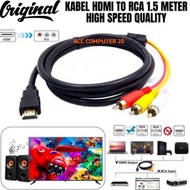 HDTV TO RCA CABLE 1.5 METER HIGH QUALITY STB FREE BOX HTI.9Jn23c