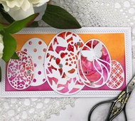 ellipse egg Craft Dies Decor Metal Cutting Dies Scrapbooking stamps embossing paper Cards border tem