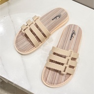 VEBLEN Sandal Selop Wanita Cewek Model Tali Warna-Warni Kekinian Korea Style Hitam Pink Karet