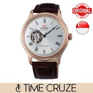 [Time Cruze] Orient AG00001S Automatic Brown Leather Strap Rose Gold Open Heart Men Watch FAG00001S0 FAG00001S AG00001S0