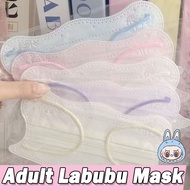 2025 New Macaron LABUBU Adult Mask Independent Packaging Fashionable Adult Face Mask Women Cute Mask