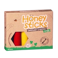 紐西蘭Honey Sticks Crayons｜純天然蜂蠟無毒蠟筆 (胖長款)