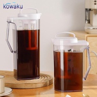 [vsrhkq] Iced Coffee Brewer Ice Coffee Maker with Lid, Spout, Handle Portable Cold Brew Coffee Pot C