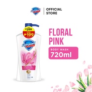 Safeguard Antibacterial Soap Body Wash Floral Pink With Aloe 720Ml 6Ba