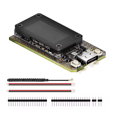 ABSQ-Solar Powered Lora 32 V4 ESP32 SX1262 0.96Inch OLED Dev-Board Meshtastic Mesh Network Wifi Lora