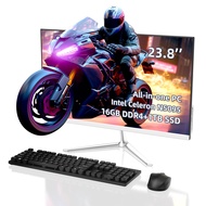 All-in-One Desktop,All-in-one Computers,16GB RAM 1TB SSD,23.8 inch Computers,Celeron N5095 All in On