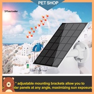 Sp Outdoor Camera Solar Charger Weatherproof Solar Panel Waterproof Solar Panel Charger for Surveillance Camera with Adjustable Mounting Bracket Easy Installation