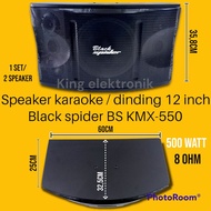 speaker karaoke speaker dinding 12 inch black spider BS KMX-550