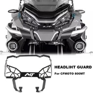 New Motorcycle LED Headlight Guard Grill Cover Black Metal Accessories For CFMOTO 800MT 800 MT 800mt