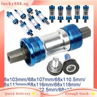 【LUCKY❤】103~127.5mm * 68mm Bike Bottom Bracket Square Taper Sealed Bearings Cartridge
