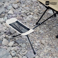 [GW]Folding Chair with Retractable Footrest High Stability Strong Load-bearing Waterproof Camping Moon Chair Foldable Stool