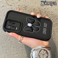 DIENYA Casing Hp Untuk OPPO A54 Case Casing pola busur hitam Kesing HP Kasing mata langit tangga Ces