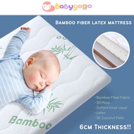 Baby Mattress Latex Bamboo Fiber *6CM Thickness Coconut Fiber Mattress For Baby Portable Bed Sleeping Mattress