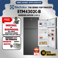 (Free Shipping + Free Install) Peti ais peti sejuk Electrolux ETM4302C-B 431L| ETM5002C-B 503L AI Au