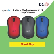 LOGITECH WIRELESS MOUSE M221 GREY/BLUE/RED