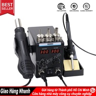 8586D Trạm Hàn Sửa Rơi Hai Màn Hình Kỹ Thuật Số BGA Bút Khí Nóng Bút Hàn Điện Đã Nâng Cấp