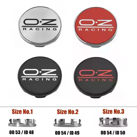 4PCS OZ Wheel Center Cap 53mm & 54mm Rim Cover Hub Cap Wheel Cap O.Z Racing Emblem Car Accessories