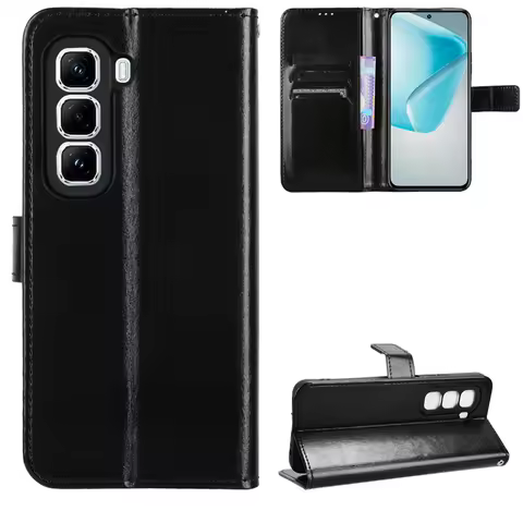 For Infinix Hot 50 Pro 4G Case Luxury Magnetic Wallet PU leather Phone Bags for Infinix Hot 50 Pro 4