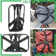 [Amleso] Folding Bike Carrier Bracket Front Carrier Frame Mount Bracket bike Front Rack for bag