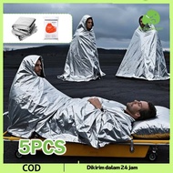 Emergency Blanket Mountain 5pcs Double Sided Emergency Blanket Emergency Single Emergency Blanket Em