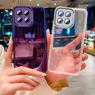 With Lens Film Case for Oppo A5 Pro A3 A3x A5x A15s A15 A16 A16s A16K A16e A17k A17 A31 A18 A38 A40 