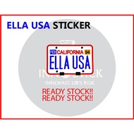 ELLA USA Sticker Motor Sticker ELLA USA