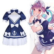 Cosplay Maid Lolita Dress for Minato Aqua | Virtual Youtuber Costume