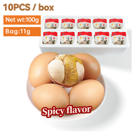 10 PCS Balot Egg Vacuum-Packed Balut egg Delicious Fragrant Heatable Spicy Eggs Ready to Eat Food-1B