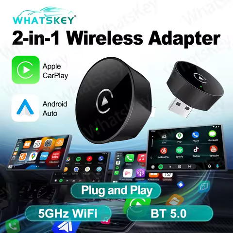 Car Wireless CarPlay Converter Android AUTO 2 In 1 for Daewoo MINI Chery Cadillac Audi Ford GM Dongf