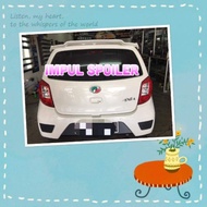 Impul spoiler with paint original for perodua axia