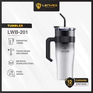 LENYES LWB201 1.2 Liter Tumbler Grip Portable Stainless Drinking Water Bottle Jumbo Handle Hot and C