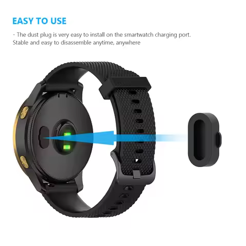10pcs Dust Cover Silicone Charger Protector Cap Anti-dust Charging Port Cover Watch Accessories for 