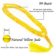 Stone Prayer Beads Yellow Jadenatural 99 Beads Original