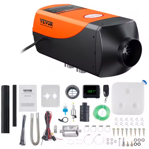SucceBuy 2KW Diesel Air Heater 12V Diesel Heater with LCD Display Diesel Parking Heater Rapid Heatin
