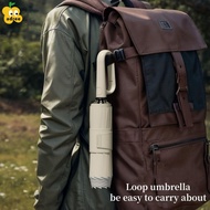 ADREE 106/125CM Automatic Umbrella, Anti-Ultraviolet Rain Ring Buckle Umbrella,  Dual-use Portable L