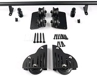 Sliding Barn Door Kit 3.3ft-20ft Rolling Ladder Hardware Library Sliding Ladder Hardware Kit with Fl