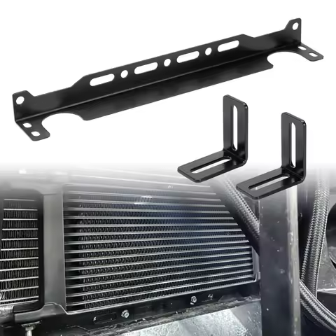 Universal Oil Cooler Mounting Bracket Kit 250mm 265mm Transmission Oil Cooler Aluminum Adapter Japan