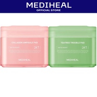 MEDIHEAL Teatree Trouble Calming Pad Mediheal toner pad+Collagen Ampoule Pad mediheal toner pad /med