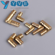 YVE 10Pcs Barrel Hinge Folded Practical Connector Soft Close Invisible Concealed Wine Wooden  Hinges