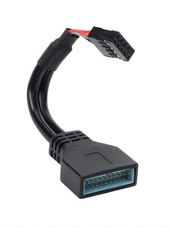 USB 3.0 Header to USB 2.0 Motherboard Adapter Cable Converter 6 inch/15cm - 19 Pin USB3.0 Male to 9 