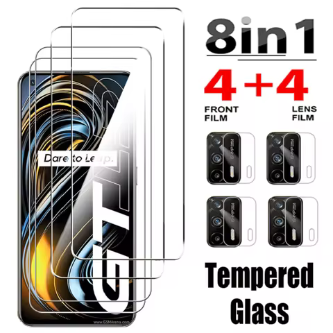 8IN1 Tempered Glass For Realme GT NEO 7 6 5 2T 3T 5G Master Camera Screen Protector For Realme 13 12