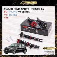 BC Racing V1 Series High Low Soft Hard Adjustable Absorber for Suzuki Ignis Sport HT81S 03-05