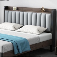 【SG Sellers】Leather And Solid Wood Bed Frame Bed Frame With Mattress Single/Queen/King Bed Frame