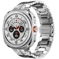 Syllere - 包送貨 -適用於三星 Galaxy 鋼鐵俠蝴蝶扣不銹鋼錶帶 銀色 Watch8 / 8 Classic xDfind