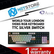 AKKO WORLD TOUR LONDON 5108S RGB KEYBOARD - TTC SILVER SWITCH - 6925758615433