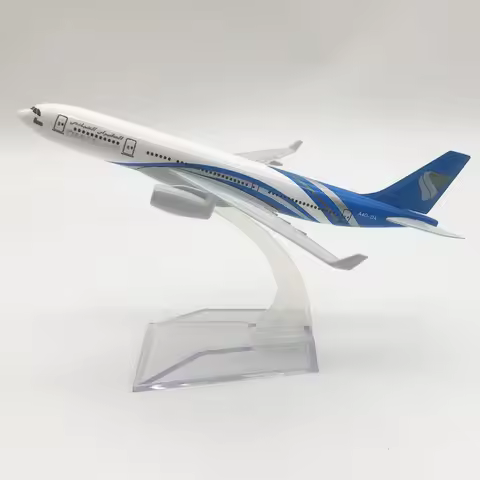 1:400 Scale Metal Model Airplane Toys Accessories 16CM Oman Air Airways A330 Airplane Model Replica 